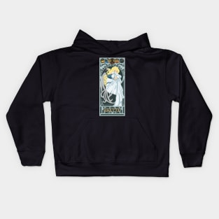 Odette - art nouveau - Swan Princess Kids Hoodie